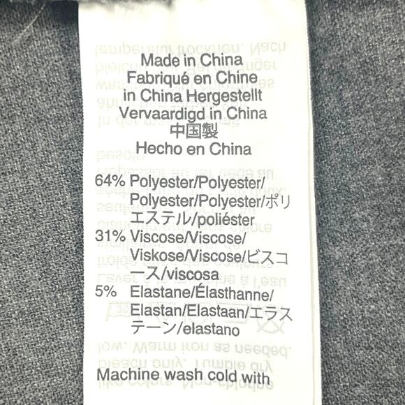 J. Crew 365 Gray Peyton High Rise Wide Legh Cropped Pant Trouser Size 12 - Picture 8 of 9